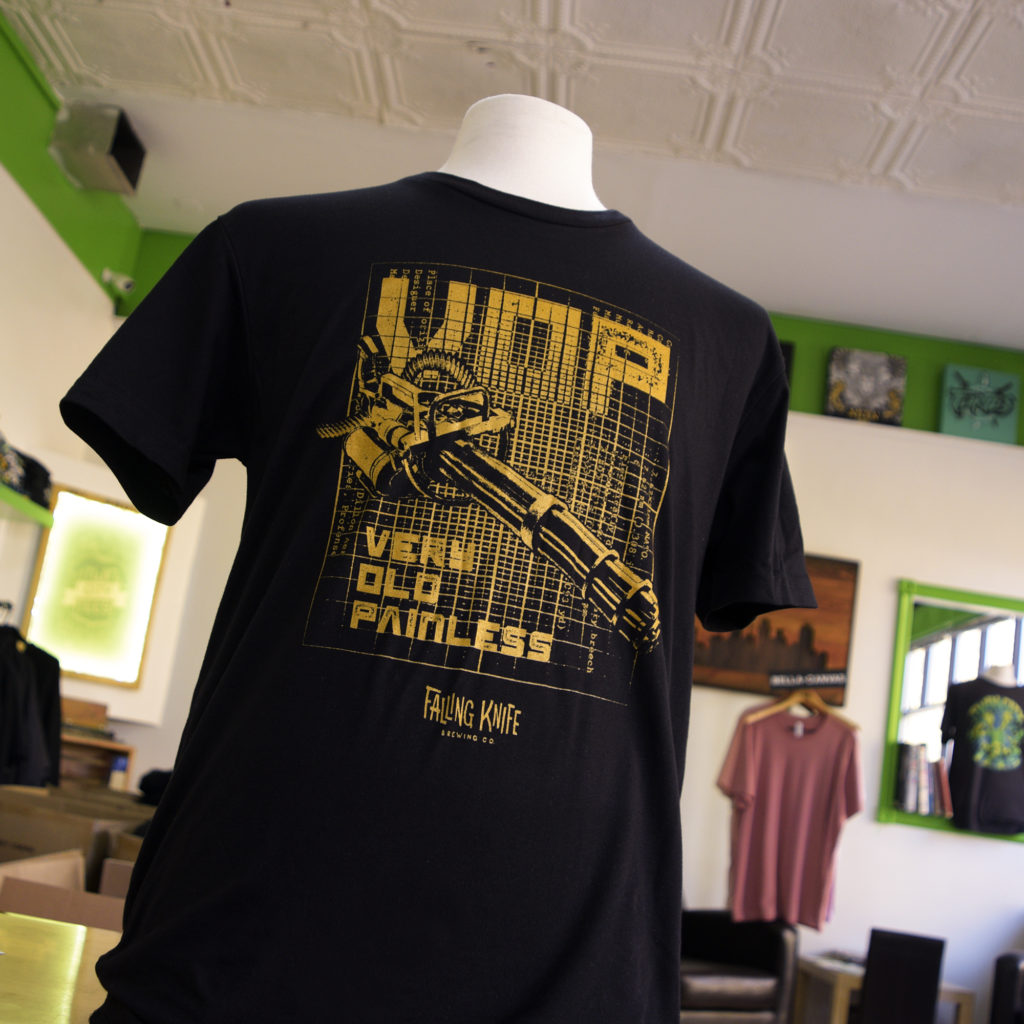 Very Old Painless Tee | Falling Knife Brewing Co.